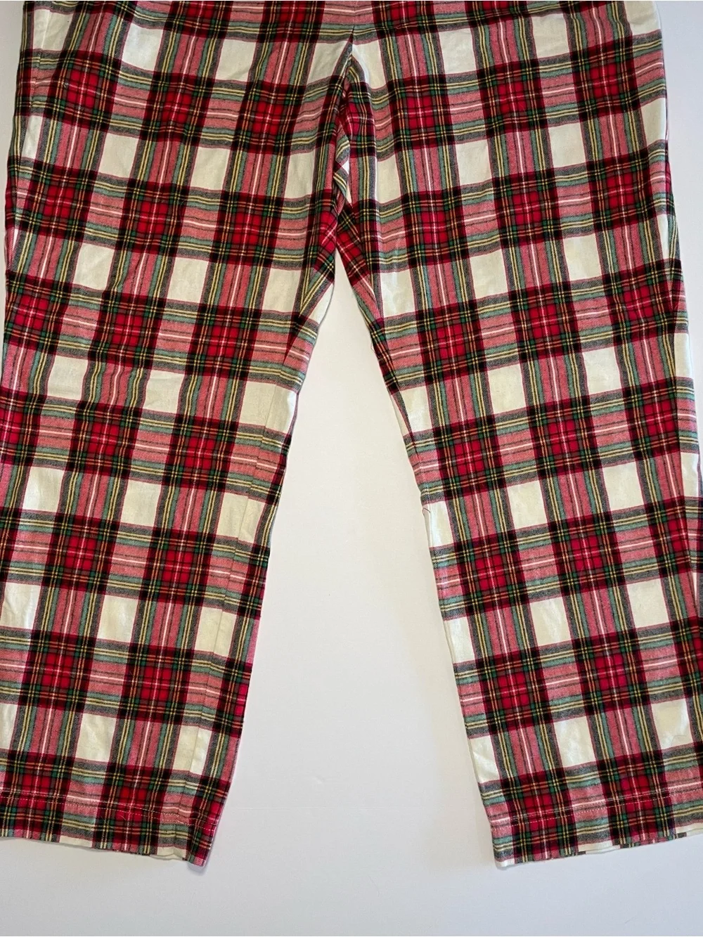 Hanna Andersson Women's Long John Pajama Set in Family Holiday Plaid XXL Cotton
